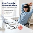 thumbnail image 6 of FACEMOON Heated Eye Mask, USB Warm Compress, Dry Eye & Fatigue Relief, Adjustable Strap, Black, 6 of 9