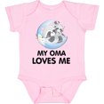 thumbnail image 3 of Inktastic Raccoon My Oma Loves Me Boys or Girls Baby Bodysuit, 3 of 5