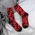 thumbnail image 5 of Pofeuu Playing Cards Print Crew Socks, Adult Running Hiking Socks for Youth and Adult, 5 of 6