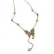 thumbnail image 1 of RV Collar de circonita con perlas de agua dulce galvanizadas en oro Real, collar de cadena de clavícula vintage a la moda de mariposa para mujer Sailing Electrónica, 1 of 4