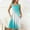 Mint Green, variant on Knee Length Moo Moos for Women Green Pleated Cute House Dress Gradient Sleeveless Sleep Tanks with Pockets