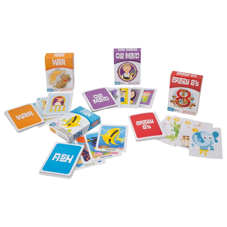 Ideal Children's 4 Card Games in Tin 