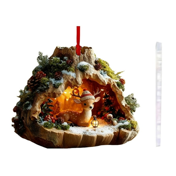 10cm Forest Animals Decoration Christmas Tree Pendant Holiday Gift