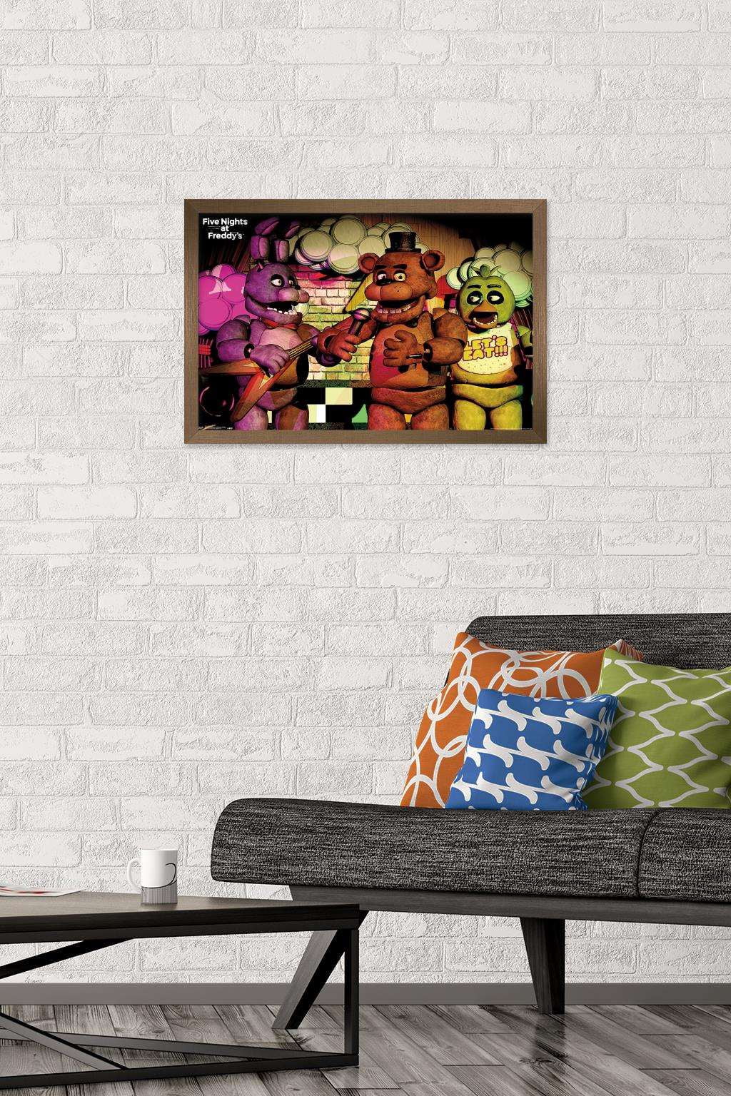Five Nights at Freddy's - Band Wall Poster, 14.725" x 22.375", Framed