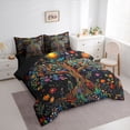 thumbnail image 3 of Manfei Tree Of Life Bedding Comforter Set 7pcs for Female Men,Bohemian Flowers Queen Bedding Sets Super Cozy,Exotic Style Queen Sheet Sets,Luxury Bedroom Decor,Reversible, 3 of 8
