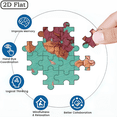 A 1000pcs Adult Mini Jigsaw Puzzle with a Floral World Design - Scratch ...