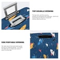 thumbnail image 3 of Kdxio Colorful Ocean Shark Pattern Luggage Cover for Travel,Elastic and Durable,Fits 18-32 Inch,Anti-Scratch Suitcase Protector-No luggage included, 3 of 5