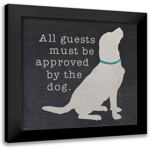 Louise, Gigi 12x12 Black Modern Framed Museum Art Print Titled - All Guests