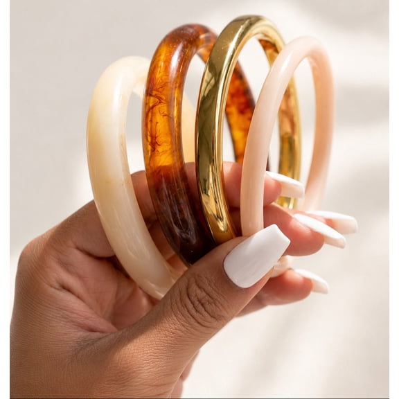 Neutral Chic Bracelet Stack for Women