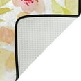 thumbnail image 4 of SKYSONIC Yellow Floral Area Rug Pad 24"x36", 100% Light Weight Polyester Fabric for Living Bedroom, 4 of 6