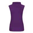 thumbnail image 4 of Hvyesh Turtle Necks Tops for Women Sleeveless Plus Size Mock Turtleneck Tank Tops Slim Fit Vest Basic Stretch Undershirts, 4 of 6
