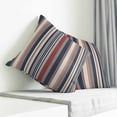 thumbnail image 3 of Red Blue Beige Pillow Covers 16x16 Inch Decorative Throw Pillow Cover, Boho Retro Colorful Abstract Striped Sofa Pillowcases Accent Cushion Case Home Decor Bedroom Living Room, 3 of 6