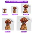 thumbnail image 5 of Patriotic Vizsla Stained Glass Portrait American Flag Cutout Transfer Sticker Vizslas Dog Lover Gifts Idea Transparent Decal Art Decor - 01010, 5 of 5