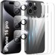 thumbnail image 1 of wonima44 for iPhone 16 Pro Back Screen Protector with Camera Lens Protector,9H Hardness,Tempered Glass,Case Friendly,Anti-Scratch,Easy Installation 6.3 inch only for iPhone 16 Pro(3+3 PACK), 1 of 1