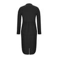 thumbnail image 3 of Y-Sunset Women's 2 Piece Business Suit Set, Peplum Blazer + Bodycon Pencil Skirt, Formal Office Wear for Work, Business & Professional Occasions(Black/XXXXL), 3 of 4