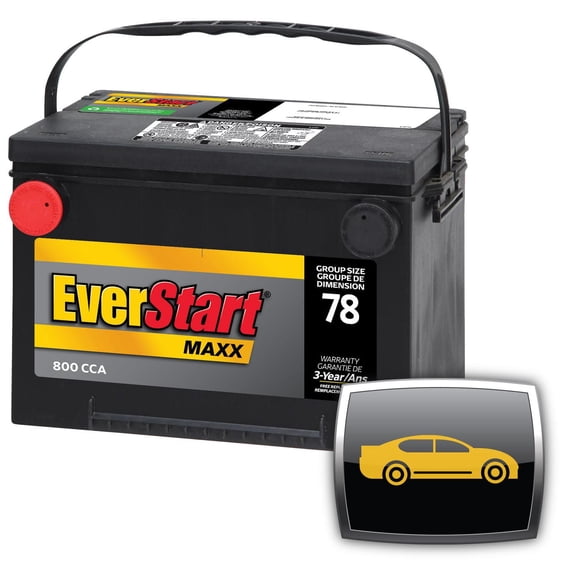 EverStart AUTO MAXX-78N – 12 Volts, Batterie automobile, groupe 78, 800 ADF