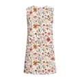 thumbnail image 6 of Sundresses for Women Summer Floral Boho Flower Print Dress Beach Cover Ups Tank Dress with Pockets Vacation Outfits, 6 of 6