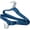 Navy Blue, variant on Concepts 20-Pack Notched Hangers – Heavy-Duty Navy Blue Plastic Clothes Hangers with Silver Hooks, Durable & Space-Saving Closet Storage Solution