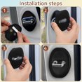 thumbnail image 3 of fundas protectoras de silicona para puerta de coche y almohadillas para orejas de amortiguación de sonido para cerraduras de puerta de coche, protección duradera para pestillos de, 3 of 3