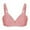 Pink, variant on 1PC Bras for Older Women, Woman's Embroidered Glossy Comfortable Breathable Bra Underwear No Rims