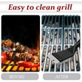 thumbnail image 4 of 2 piezas de cepillo y raspador para parrilla, cepillo para parrilla de alambre de acero inoxidable, limpiador de barbacoa extrafuerte, accesorios para barbacoa resistente (8 pulgadas), 4 of 5