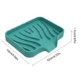 thumbnail image 3 of Silicone Soap Box Draining Rectangular Soap Dish Bathroom Soap Tray for Kitchen Hotel Home Soap Soap Pad Container, 3 of 9