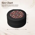 thumbnail image 2 of Fuzoiu Winter Holiday Christmas Print Portable Jewelry Box,Round Mini Leather Travel Jewelry Case,Small Travel Jewelry Organizer,Jewelry Holder for Ring Necklace Earring for Women Girls-Black, 2 of 7