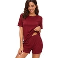 thumbnail image 5 of Women's short-sleeved short pants home set - Comfortable and casual, can be worn outside, 5 of 7