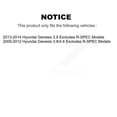 thumbnail image 2 of Transit Auto Front Complete Suspension Shocks Strut and Coil Spring Mount Assemblies Kit for Car Hyundai Genesis Excludes R-SPEC Models - Left Right Side (Driver Passenger) K78A-100472, 2 of 2