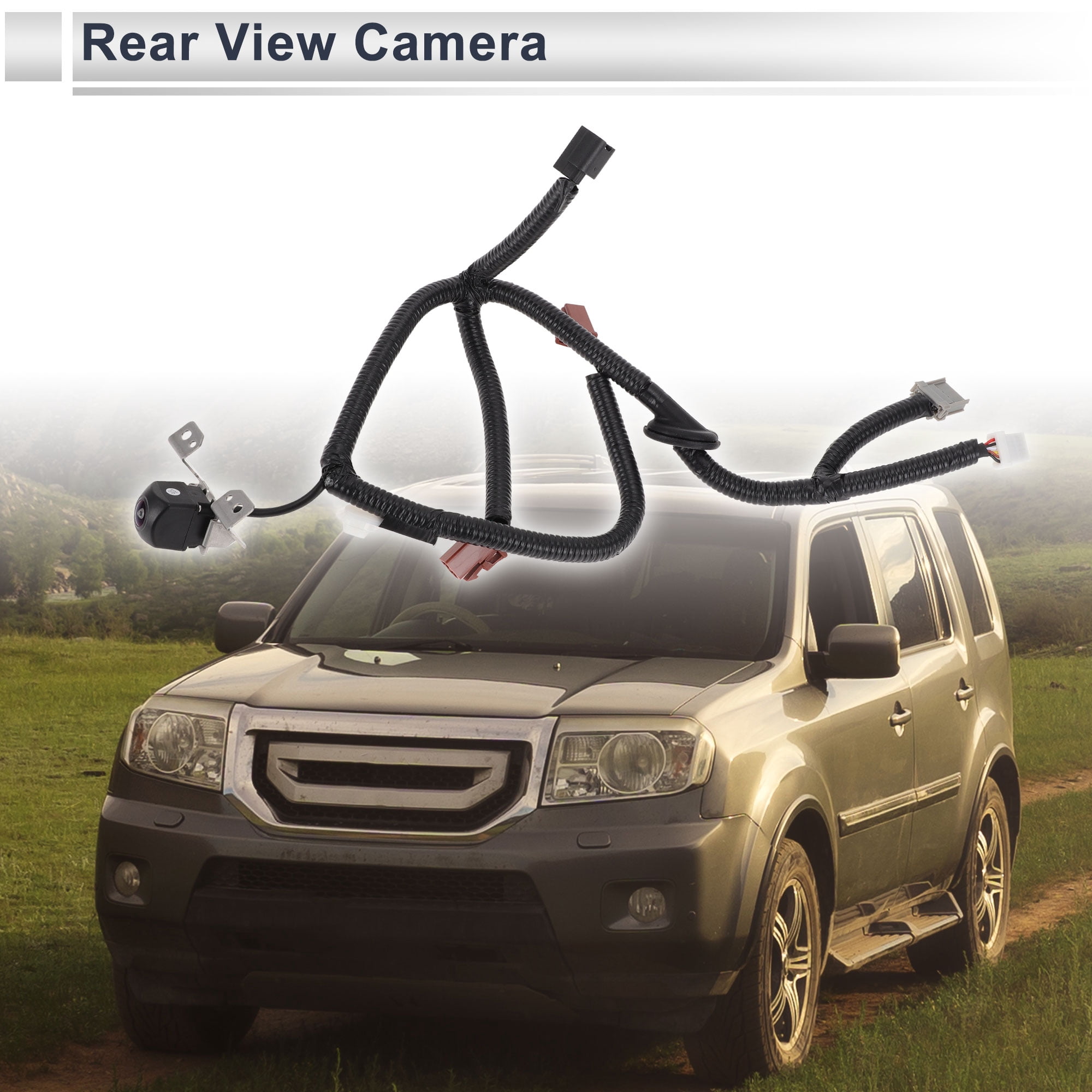 Unique Bargains License Plate Rear View Camera for Honda Pilot 2009-2015 Park Assist