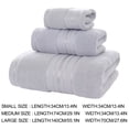 thumbnail image 2 of Bath Towel 3 Packs Cotton Luxury Towels, Ultrasoft Large Size Bath Bundle, 600 GSM Quick Dry Spa Towel for Bathroom Hotel Collection, Premium Soft Absorbent Towels, 2 of 5