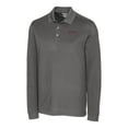 thumbnail image 2 of Men's Cutter & Buck Steel Texas Tech Red Raiders Advantage Tri-Blend Pique Long Sleeve Polo, 2 of 3