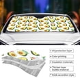 thumbnail image 4 of Kdxio Flowers Avocado Print Front Windshield Sun Shade,Folding Auto Sunshade for Car Truck SUV-Small, 4 of 7