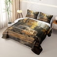 thumbnail image 3 of Catabedysis Autumn Camper Twin Quilt Set,Wild Animal Bear Twin Coverlet Set For Boys,Multicolor,2 Pieces, 3 of 7
