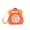 Orange, variant on Women's Retro Telephone Shaped Crossbody Bag - 3.5mm Jack PU Leather Top-Handle Tote (8.2×3.5×6.3in)