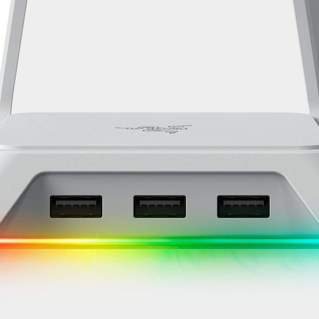 razer white headset stand