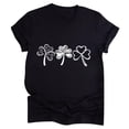 thumbnail image 1 of Birdeem T-Shirt Décontracté pour Femmes Imprimé Saint-Patrick à Manches Courtes, 1 of 5
