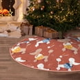thumbnail image 4 of Salouo Cute Poodle Dog Christmas Tree Skirt 30" Farmhouse Christmas Decorations Snowman Xmas Tree Skirt Tree Mat for Holiday Party Decor, 4 of 8