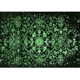 thumbnail image 1 of Ahgly Company Indoor Rectangle Oriental Emerald Green Industrial Area Rugs, 7' x 10', 1 of 4