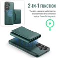 thumbnail image 6 of MAGKING Case For Samsung Galaxy A36 5G, RFID Blocking, PU Leather,Compatible With MagSafe Detachable 2 In 1 Wallet With Multi-Card Slots,Magnetic Protective Cover,Green,For Galaxy A36 (5G), 6 of 8
