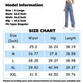 thumbnail image 3 of HKYNLAG Cargo Jean for Women High Waisted Straight Wide Leg Jean Casual Baggy Jeans with Multi Pockets Black 2XL, 3 of 4