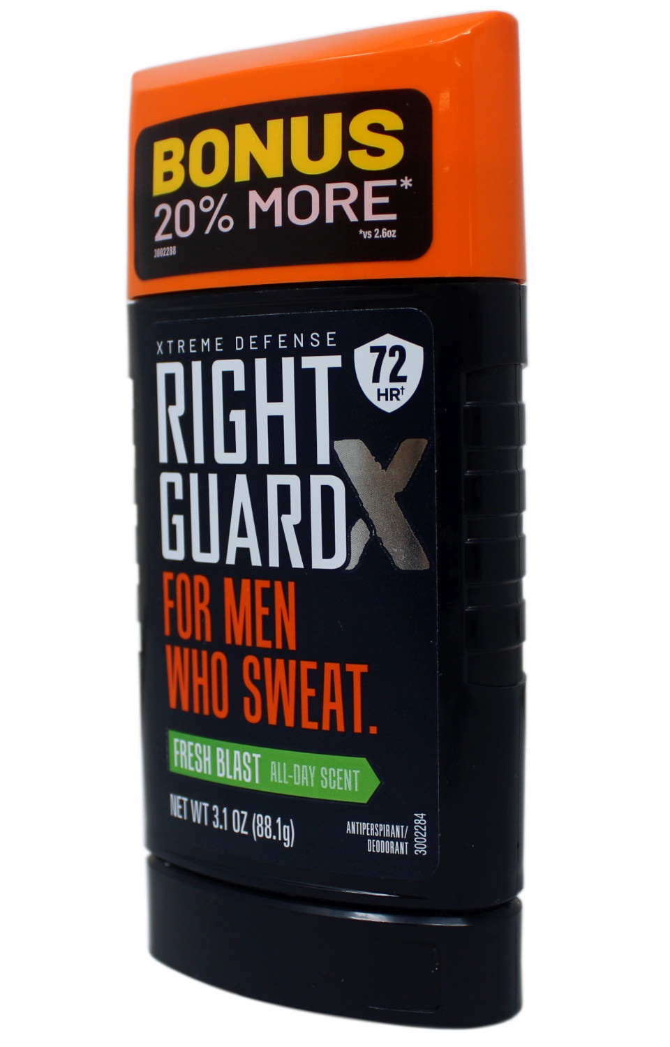 4 Pack - Right Guard Xtreme Defense Antiperspirant & Deodorant for Men Who Sweat, 72 HR, Fresh Blast Scent, 3.1oz