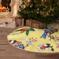 thumbnail image 5 of Sikiie Beautiful Bright Birds And Flowers Nativity Christmas Tree Skirt, Jesus Christian Winter Holiday Tree Mat Decoration(30-48IN)30", 5 of 6