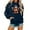 A-Blue1131, variant on Cute Graphic Hoodies For Women Highland Cow Pullover Soft Casual Daily Sweatshirt
