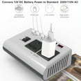 thumbnail image 3 of fastboy 300W Car Power Inverters Sine Wave Power Power Inverter DC To /C DC 12V Converter Durable Versatile DC12V to 110V, 3 of 6