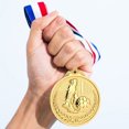 thumbnail image 3 of Medallas La Competencia Deportiva Colección Fútbol Al Desgaste Suministros Escolares Bronce Plata Oro, 3 of 9