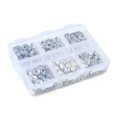thumbnail image 5 of 1Box 255Pcs 6 Style Iron Rhinestone & Tibetan Style Alloy Spacer Beads Rondelle & Bicone & Flower & Barrel Antique Silver 6~8x3~6mm Hole: 1~2 5mm, 5 of 6