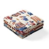 David Textiles 18" x 21" 100% Cotton Americana, Multi-color, for Quilting & Sewing, 5 Pieces