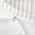 thumbnail image 3 of Meiyoeat Modern Pinstripe Twin Duvet Cover, Simple Straight Line Twin Bedding, Beige White,Reversible,2pcs,No Comforter1 Duvet Cover and 1 Pillowcase, 3 of 5