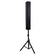 Sound Town 700W Powered Column Speaker Line Array System with 6 x 5” Woofers, 2-Channel Mixer, Bluetooth and Speaker Stands for Live Music, House of Worship, Meeting Rooms, Restaurants (CARPO-V5PWS)